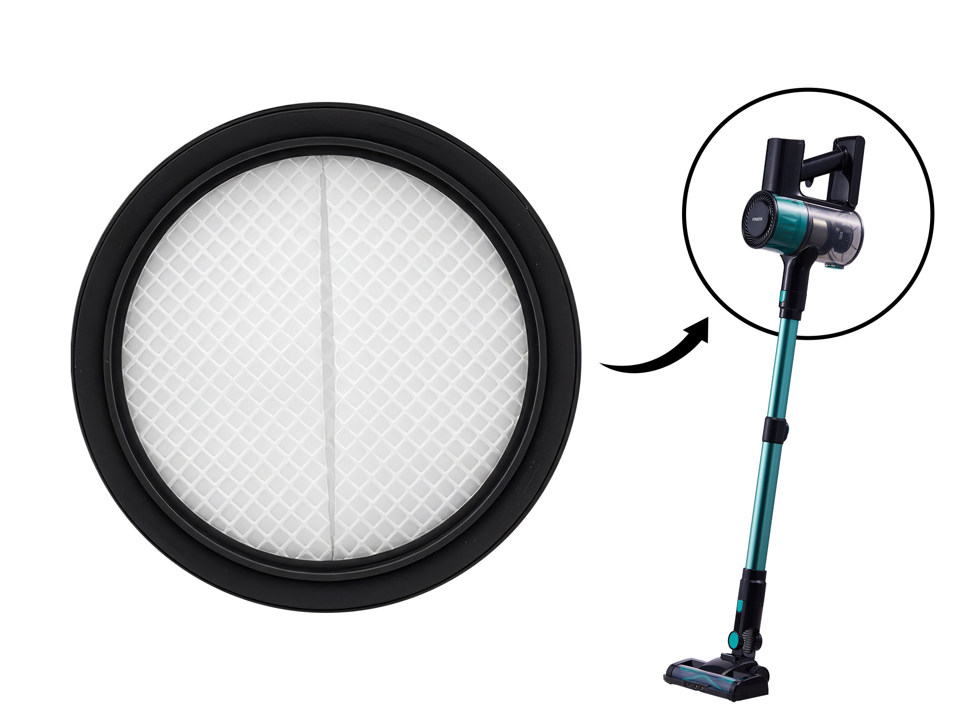 Filter za pokončni sesalnik Primera Cyclonic 2-v-1 Pro